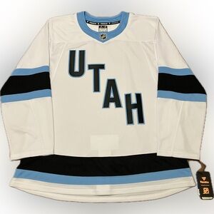 NWT Utah Mammoth Inaugural Season Blank Away Fanatics NHL Hockey Jersey Size 54